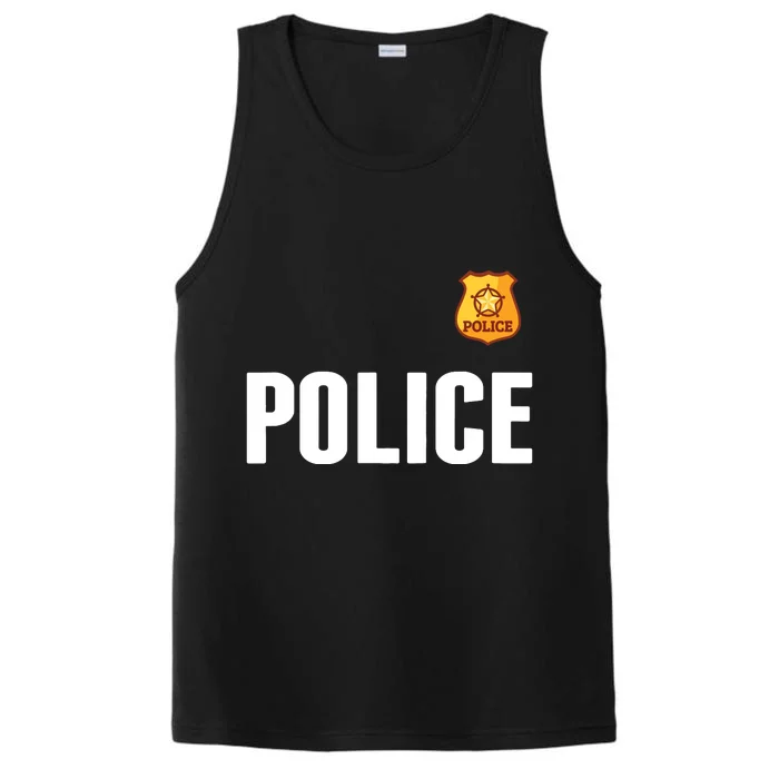 Cop Policeman Officer Halloween Costume Performance Tank