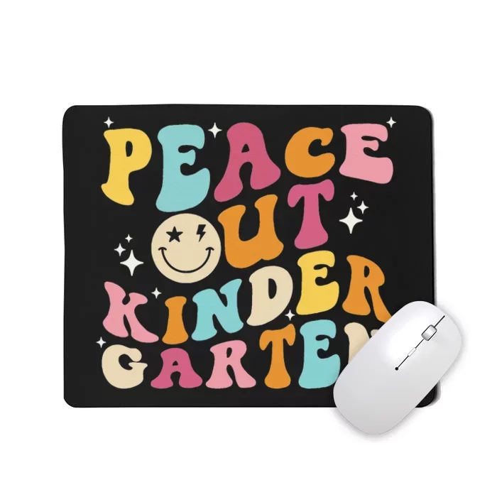 Cute Peace Out Kindergarten, Funny Last Day Of School Mousepad