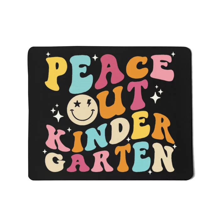 Cute Peace Out Kindergarten, Funny Last Day Of School Mousepad