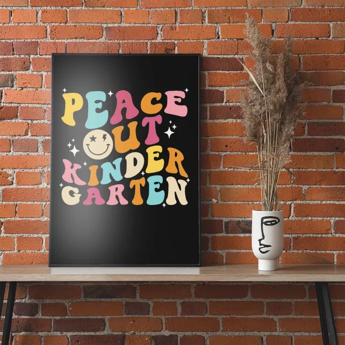 Cute Peace Out Kindergarten, Funny Last Day Of School Poster