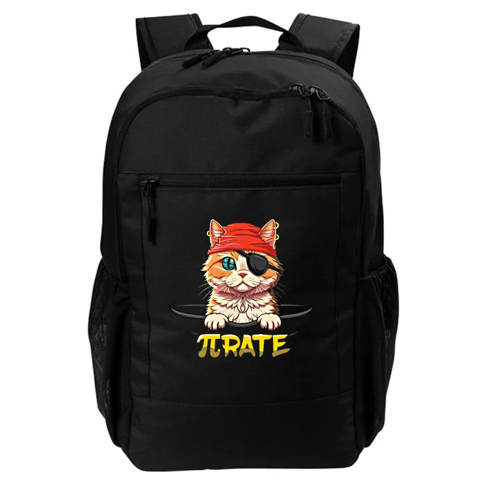 Cat Pirate Pi Math Day Mathematics Happy Pi Day Gift Daily Commute Backpack