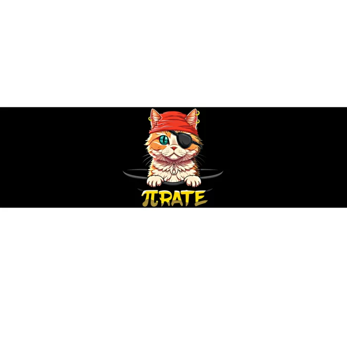 Cat Pirate Pi Math Day Mathematics Happy Pi Day Gift Bumper Sticker