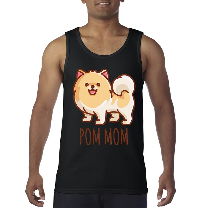 Cute Pomeranian Pom Mom funny gift Tank Top