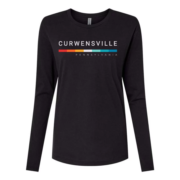 Curwensville Pa Pennsylvania Womens Cotton Relaxed Long Sleeve T-Shirt