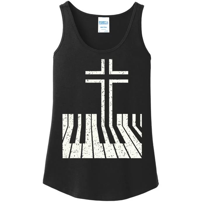 Christian Piano Player Piano Teacher Keyboard Ladies Essential Tank