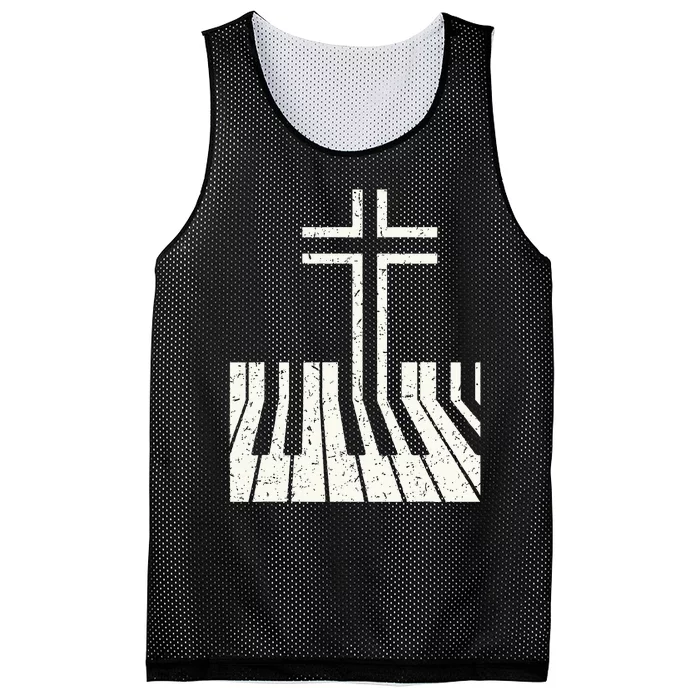 Christian Piano Player Piano Teacher Keyboard Mesh Reversible Basketball Jersey Tank