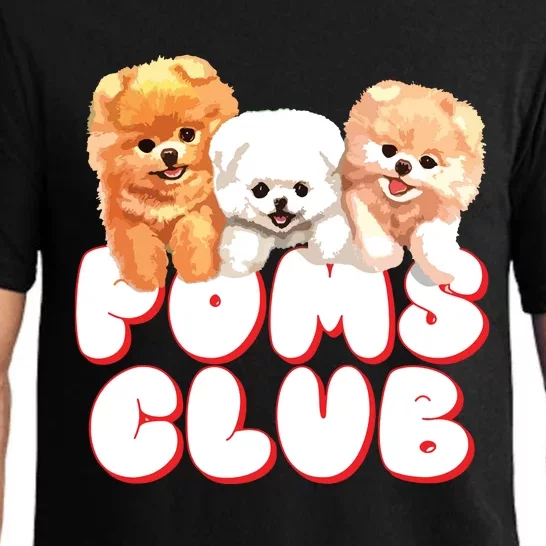 Cute Pomeranian Puppy Poms Club Baby Dog Pajama Set