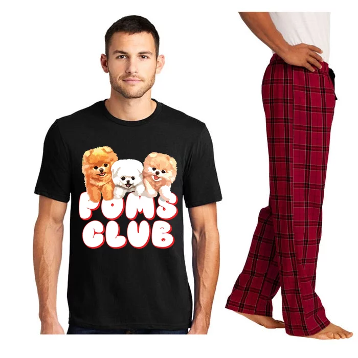 Cute Pomeranian Puppy Poms Club Baby Dog Pajama Set