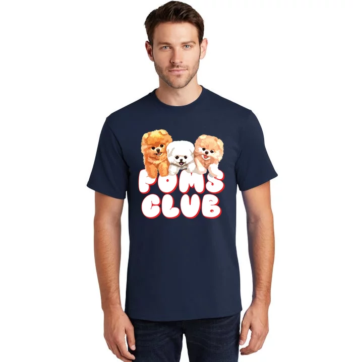 Cute Pomeranian Puppy Poms Club Baby Dog Tall T-Shirt