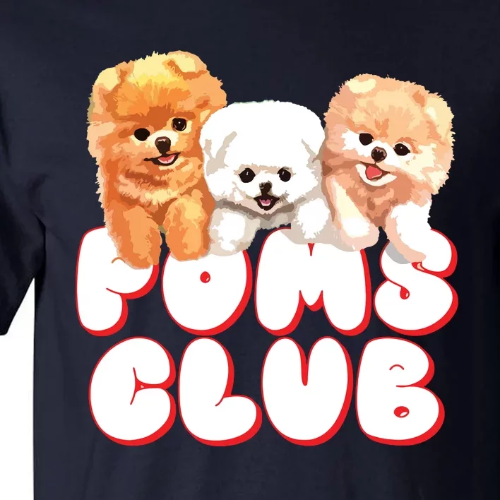 Cute Pomeranian Puppy Poms Club Baby Dog Tall T-Shirt