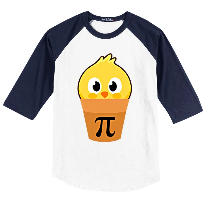 Chicken Pot Pi Math Lover And Pi Day Pie Funny Academic Meaningful Gift Baseball Sleeve Shirt