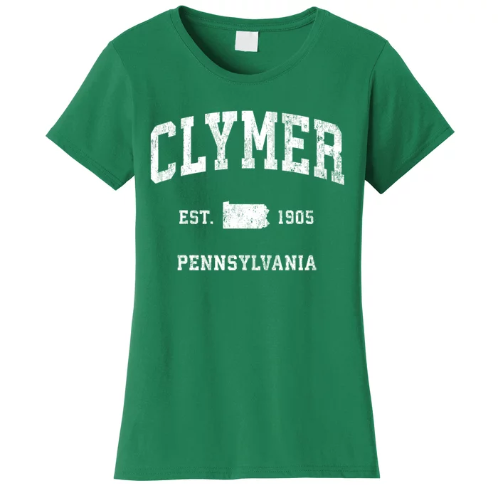 Clymer Pennsylvania Pa Vintage Athletic Women's T-Shirt