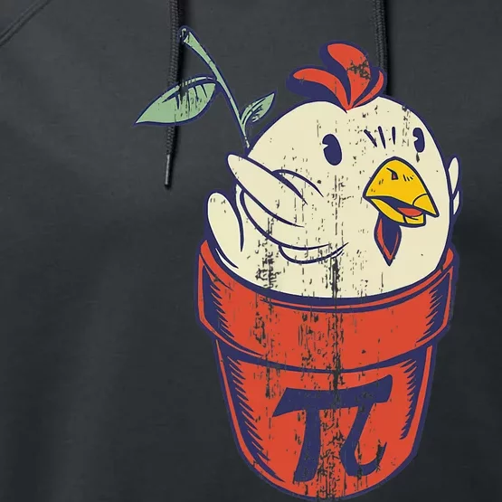 Chicken Pot PI Day Math Funny Teacher Performance Fleece Hoodie