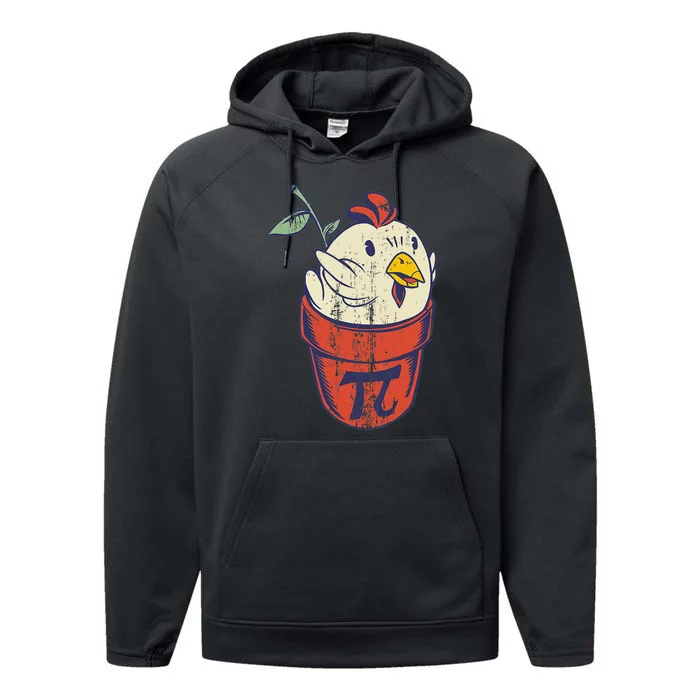 Chicken Pot PI Day Math Funny Teacher Performance Fleece Hoodie