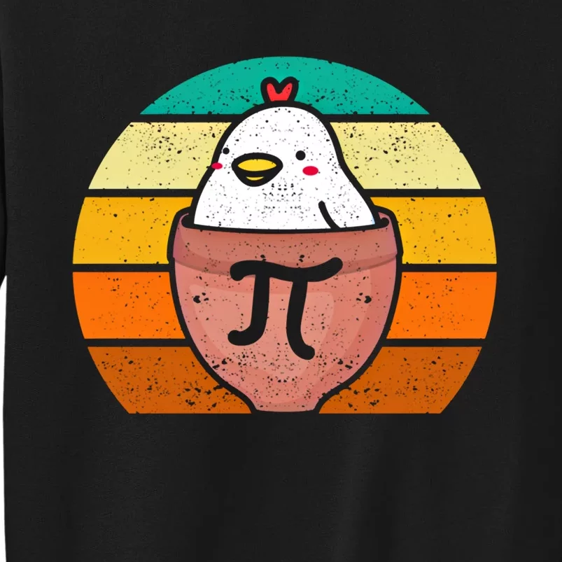 Chicken Pot Pi Day Funny Math Teacher Mathematics Lover Gift Tall Sweatshirt