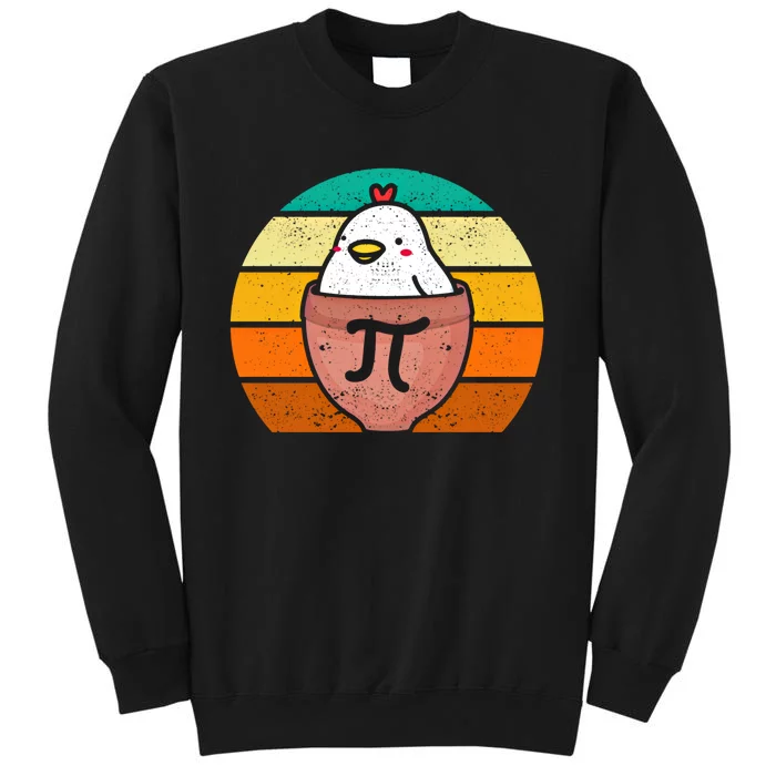 Chicken Pot Pi Day Funny Math Teacher Mathematics Lover Gift Tall Sweatshirt