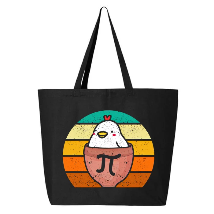 Chicken Pot Pi Day Funny Math Teacher Mathematics Lover Gift 25L Jumbo Tote