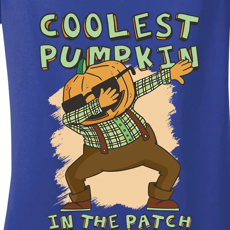 Coolest Pumpkin Patch Halloween Great Gift Women's V-Neck T-Shirt