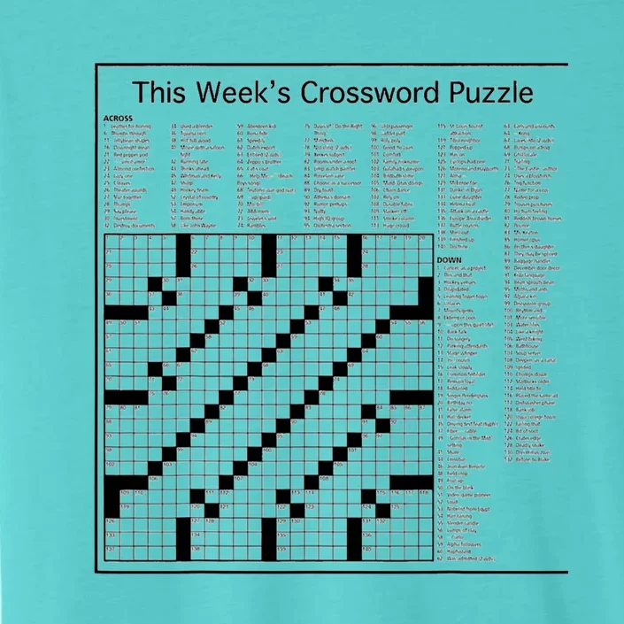 Crossword Puzzle Picture ChromaSoft Performance T-Shirt