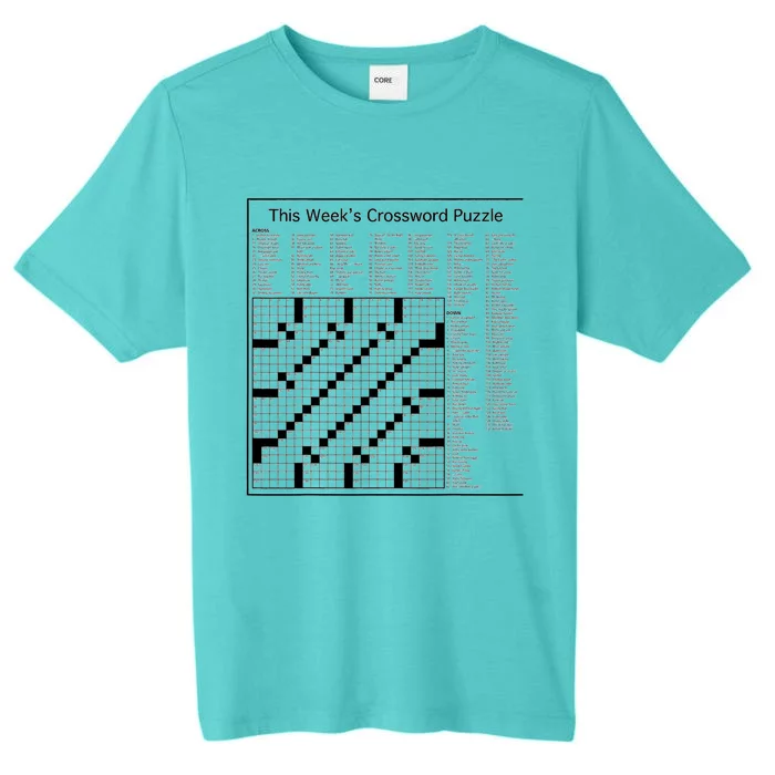 Crossword Puzzle Picture ChromaSoft Performance T-Shirt