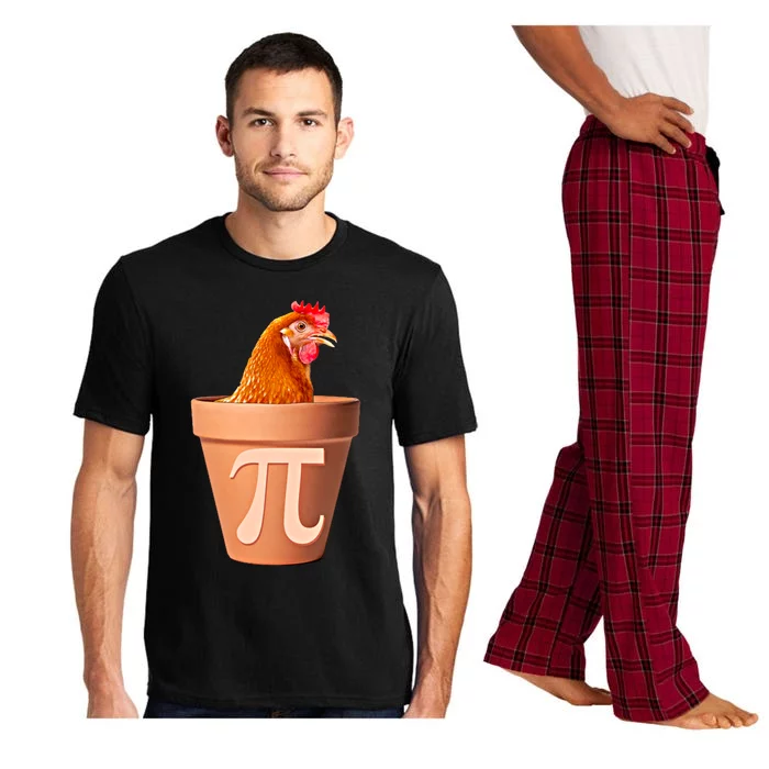 Chicken Pot Pi Funny Math Chicken Pot Pie Graphic Design Gift Pajama Set