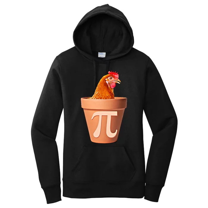 Chicken Pot Pi Funny Math Chicken Pot Pie Graphic Design Gift Women's Pullover Hoodie