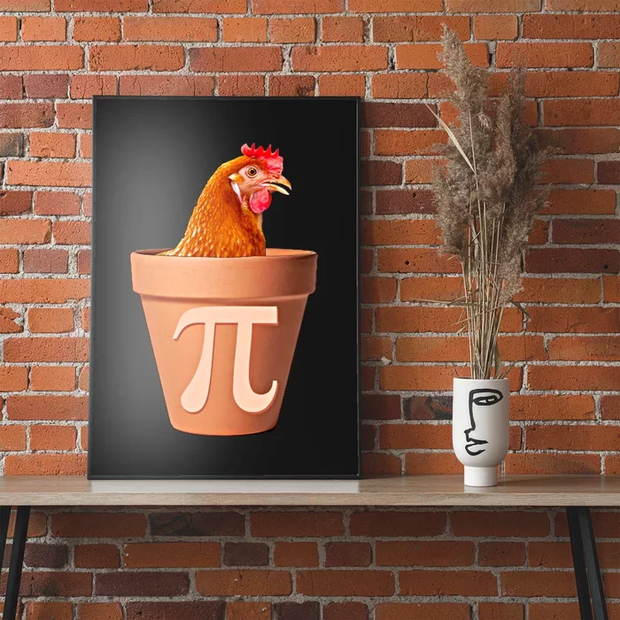 Chicken Pot Pi Funny Math Chicken Pot Pie Graphic Design Gift Poster