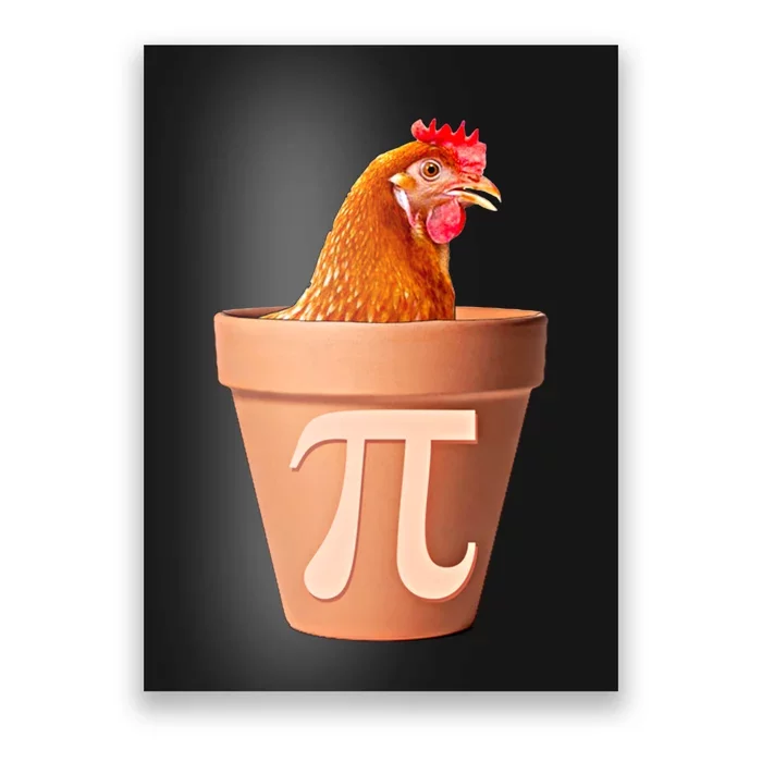 Chicken Pot Pi Funny Math Chicken Pot Pie Graphic Design Gift Poster