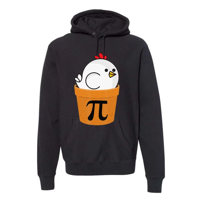 Chicken Pot Pie Pi Day Math Numbers March 3.14 Premium Hoodie