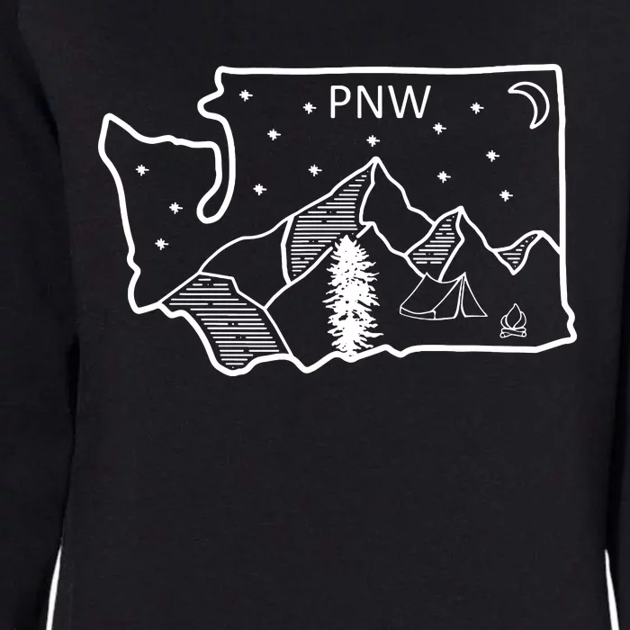 Cool Pnw Pacific Northwest Washington Womens California Wash Sweatshirt