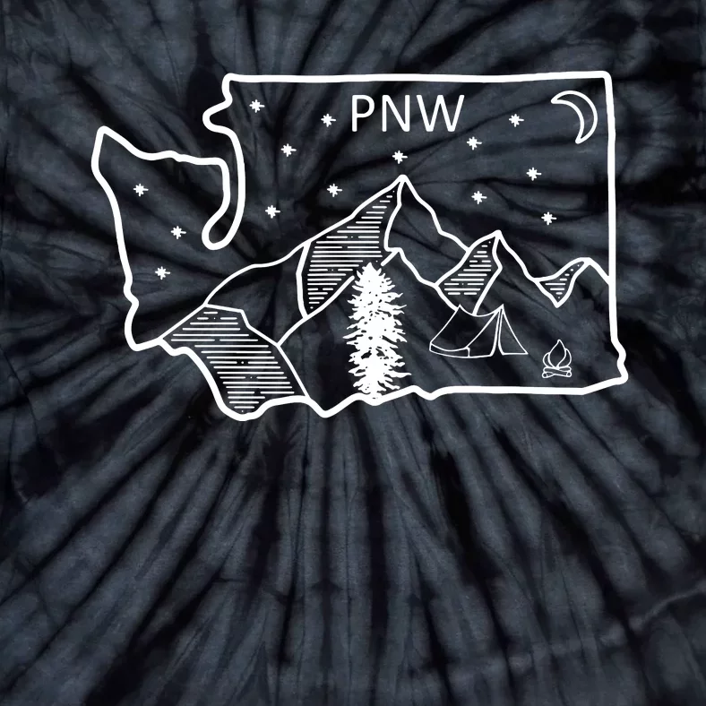 Cool Pnw Pacific Northwest Washington Tie-Dye T-Shirt