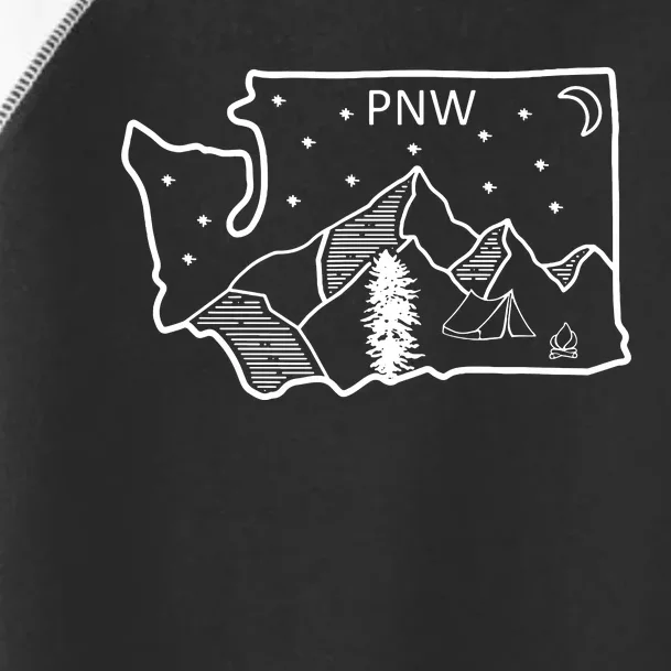 Cool Pnw Pacific Northwest Washington Toddler Fine Jersey T-Shirt