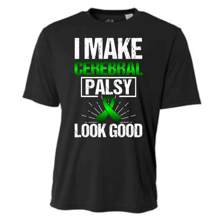 Cerebral Palsy Patient Cp Green Awareness Ribbon Advocates Gift Cooling Performance Crew T-Shirt