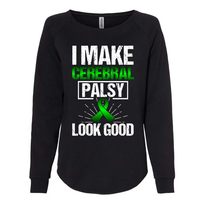 Cerebral Palsy Patient Cp Green Awareness Ribbon Advocates Gift Womens California Wash Sweatshirt