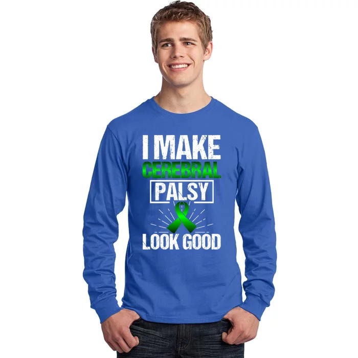 Cerebral Palsy Patient Cp Green Awareness Ribbon Advocates Gift Tall Long Sleeve T-Shirt