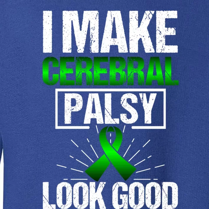 Cerebral Palsy Patient Cp Green Awareness Ribbon Advocates Gift Toddler Sweatshirt