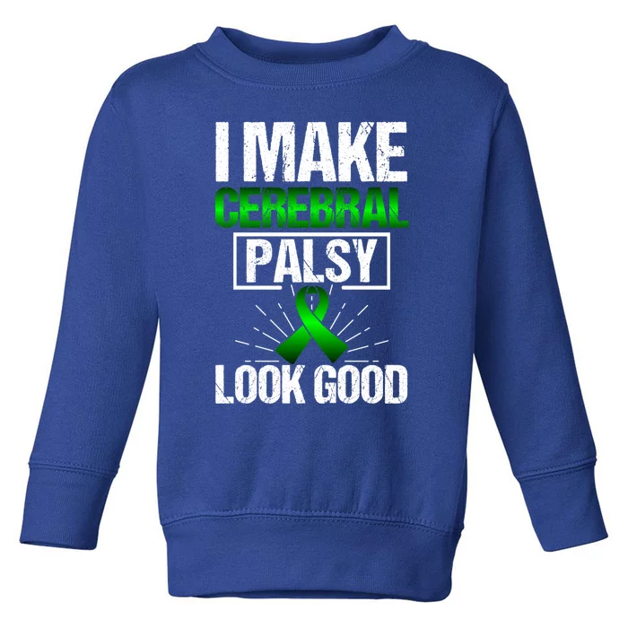 Cerebral Palsy Patient Cp Green Awareness Ribbon Advocates Gift Toddler Sweatshirt