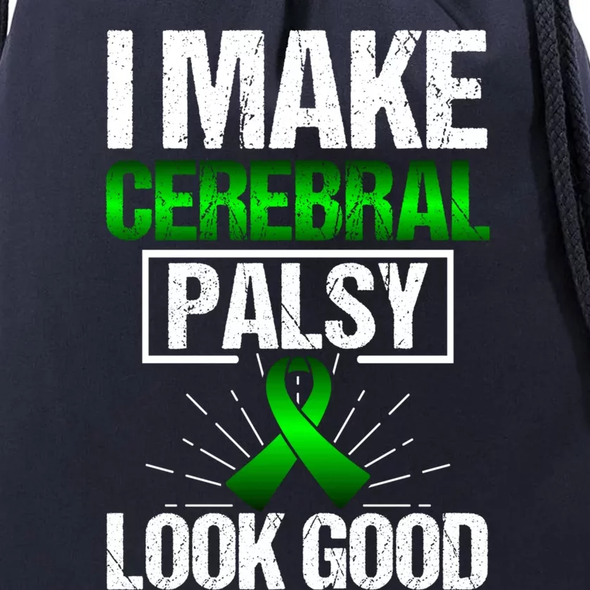 Cerebral Palsy Patient Cp Green Awareness Ribbon Advocates Gift Drawstring Bag