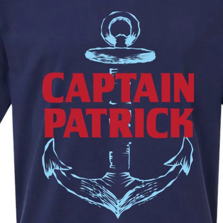 Captain Patrick Personalized Name Custom Nickname Boating Gift Sueded Cloud Jersey T-Shirt