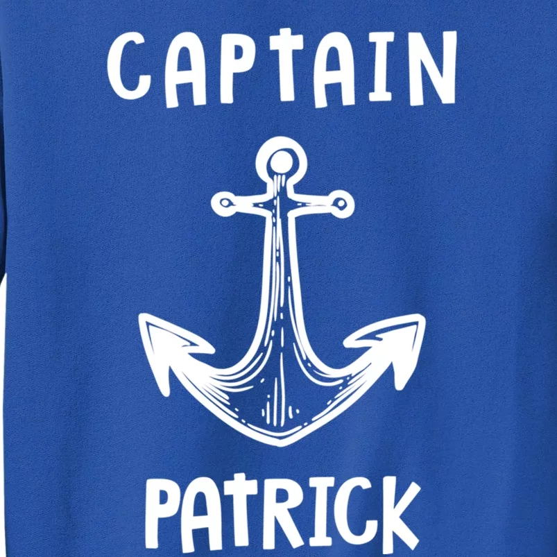 Captain Patrick Personalized Name Funny Pontoon Captain Gift Sweatshirt