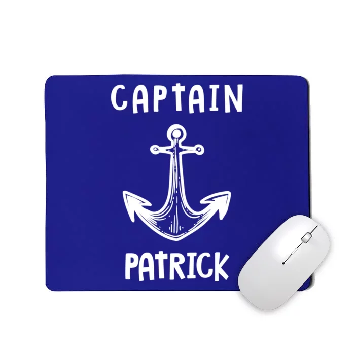 Captain Patrick Personalized Name Funny Pontoon Captain Gift Mousepad