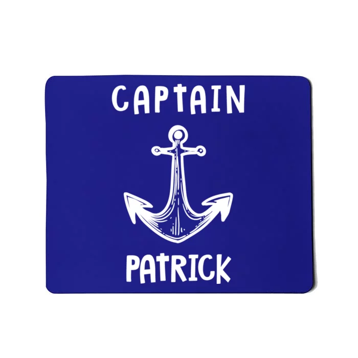 Captain Patrick Personalized Name Funny Pontoon Captain Gift Mousepad