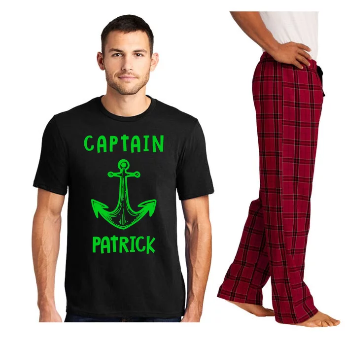 Captain Patrick Personalized Name Funny Pontoon Captain Gift Pajama Set