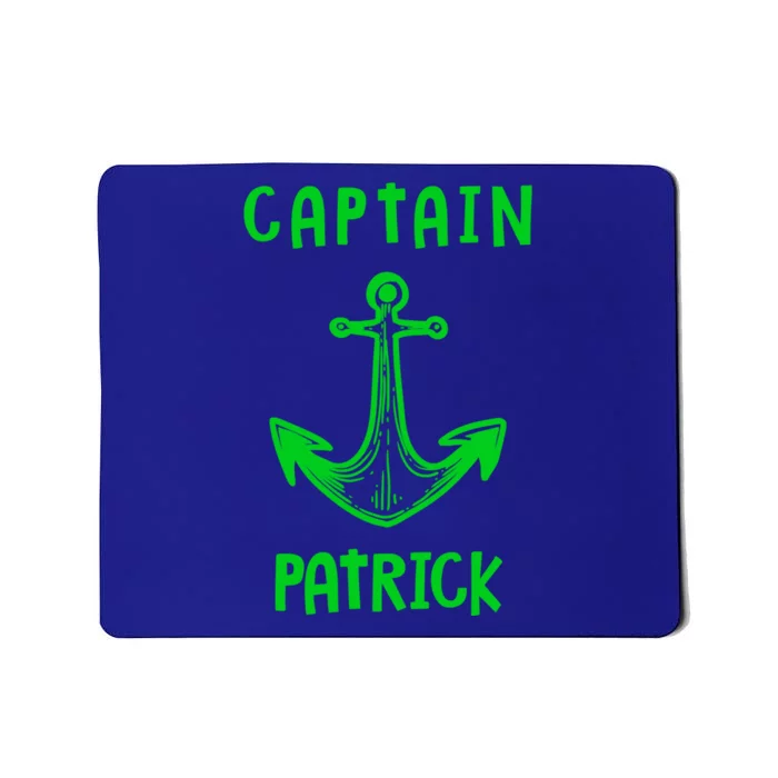 Captain Patrick Personalized Name Funny Pontoon Captain Gift Mousepad