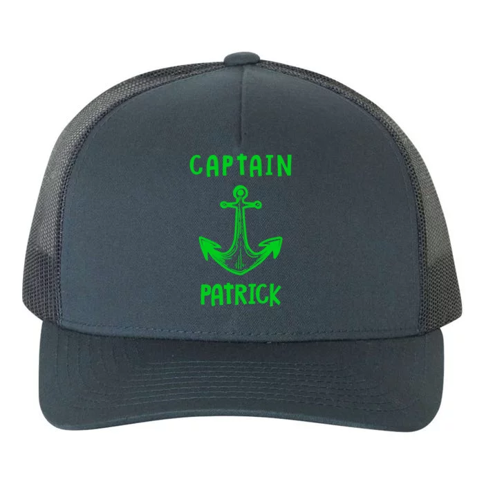 Captain Patrick Personalized Name Funny Pontoon Captain Gift Yupoong Adult 5-Panel Trucker Hat