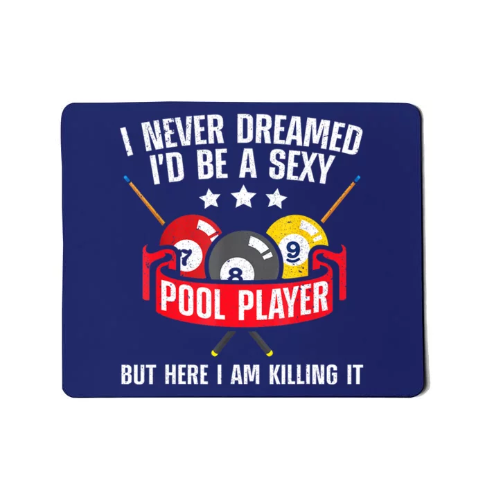 Cool Pool Player Billiards Play Best Gifts Funny Sport Mousepad