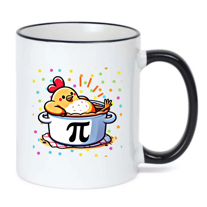 Chicken Pot Pi Funny Pi Day Math Lover Teacher Gift Black Color Changing Mug