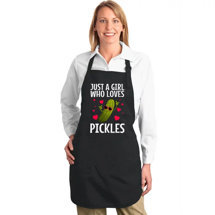 Cool Pickle Pickles Dill Pickle Cucumber Full-Length Apron With Pocket