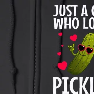 Cool Pickle Pickles Dill Pickle Cucumber Full Zip Hoodie