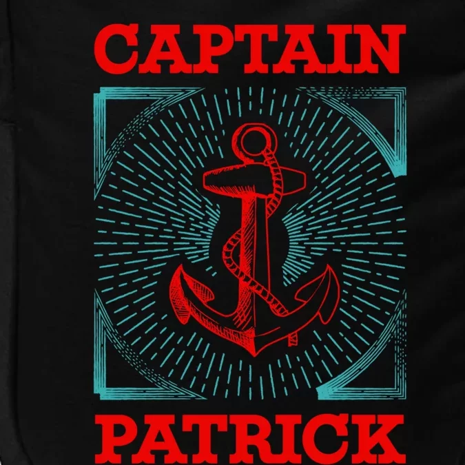 Captain Patrick Personalized Name Sea Boating Trip Gift Impact Tech Backpack